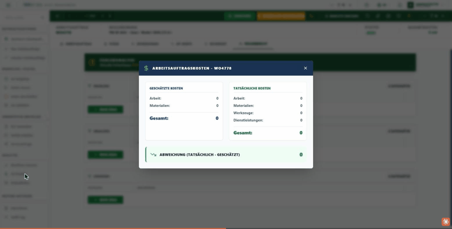 Auftragskosten