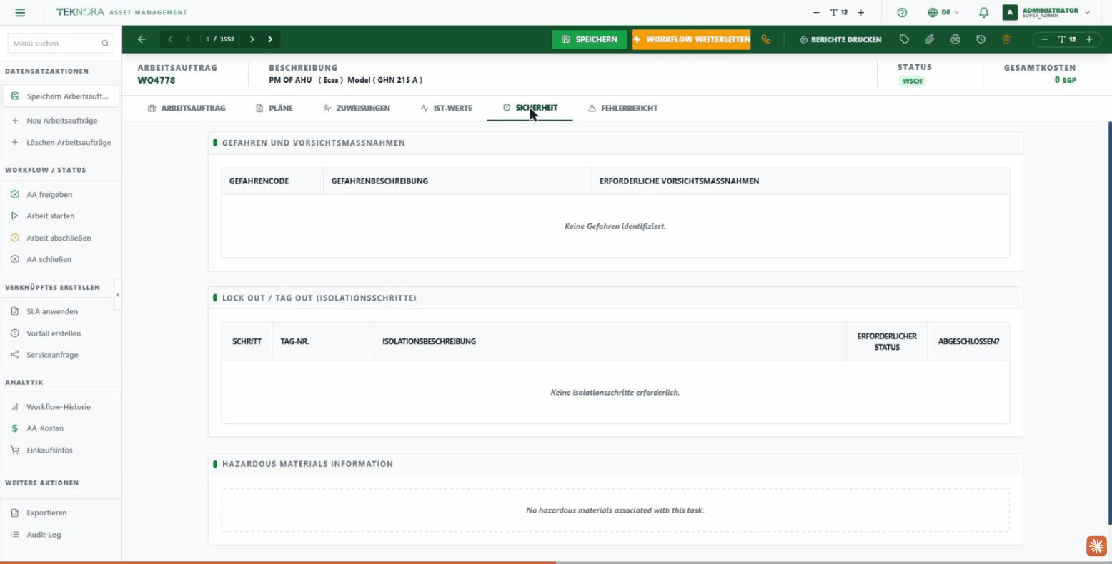 Register Sicherheit